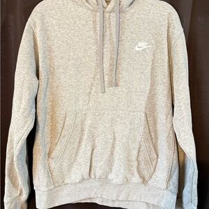 Nike Men's Light Gray Hoodie